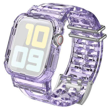 AHASTYLE WA04 for Apple Watch Series 6 5 4 SE (2023) SE (2022) SE 44mm / 3 2 1 42mm TPU Watch Band with Case