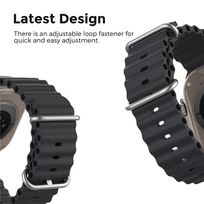 AHASTYLE WG102 for Apple Watch Series 9 8 7 41mm / 6 5 4 SE (2023) SE (2022) SE 40mm / 3 2 1 38mm Silicone Watch Band