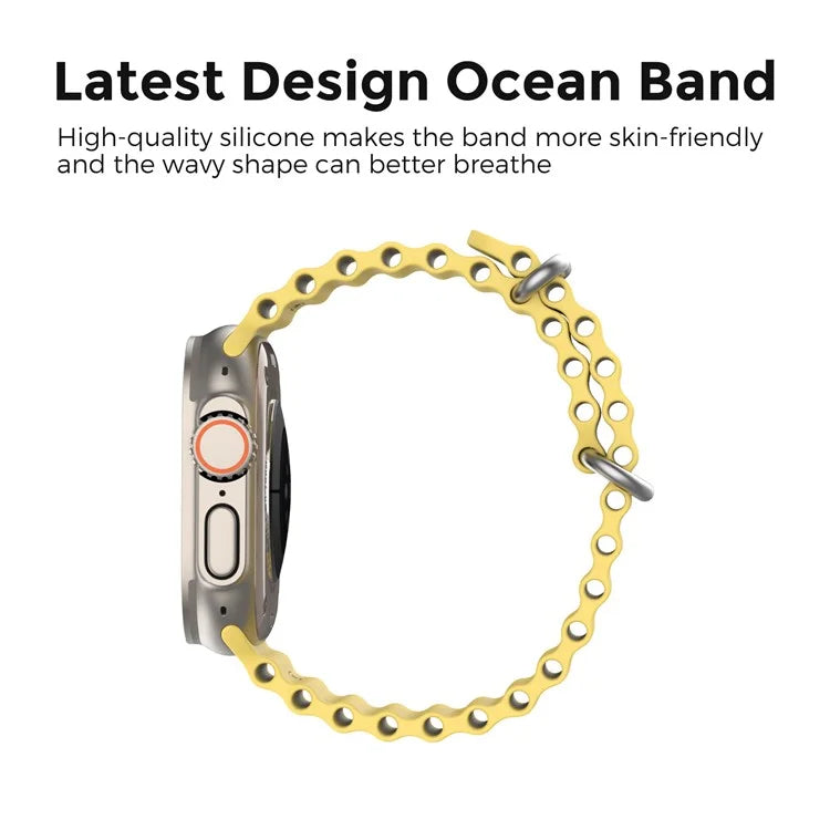 AHASTYLE WG102 for Apple Watch Series 9 8 7 41mm / 6 5 4 SE (2023) SE (2022) SE 40mm / 3 2 1 38mm Silicone Watch Band