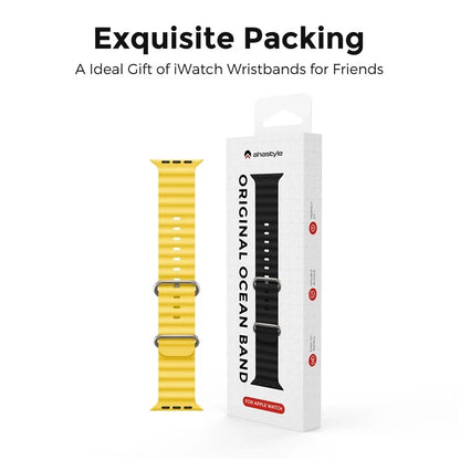 AHASTYLE WG102 for Apple Watch Series 9 8 7 41mm / 6 5 4 SE (2023) SE (2022) SE 40mm / 3 2 1 38mm Silicone Watch Band