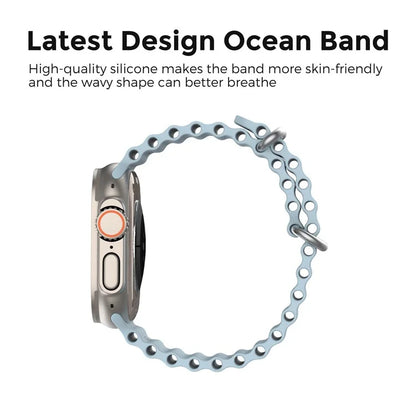 AHASTYLE WG102 for Apple Watch Series 9 8 7 41mm / 6 5 4 SE (2023) SE (2022) SE 40mm / 3 2 1 38mm Silicone Watch Band