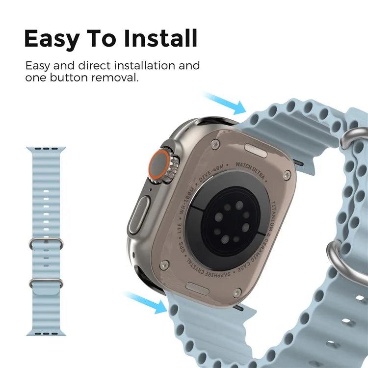 AHASTYLE WG102 for Apple Watch Series 9 8 7 41mm / 6 5 4 SE (2023) SE (2022) SE 40mm / 3 2 1 38mm Silicone Watch Band