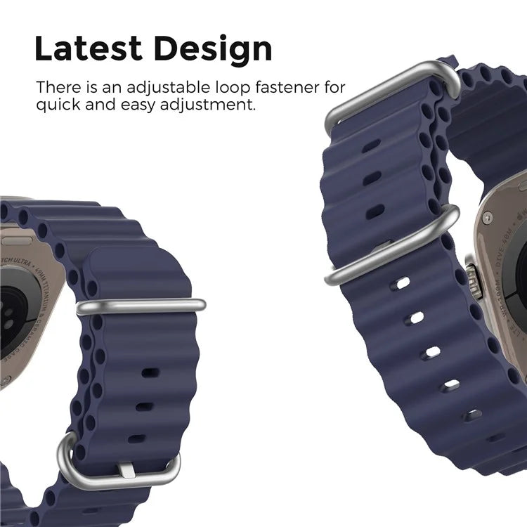 AHASTYLE WG102 for Apple Watch Series 9 8 7 41mm / 6 5 4 SE (2023) SE (2022) SE 40mm / 3 2 1 38mm Silicone Watch Band