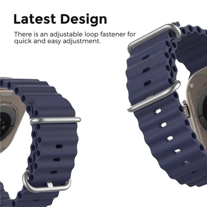 AHASTYLE WG102 for Apple Watch Series 9 8 7 41mm / 6 5 4 SE (2023) SE (2022) SE 40mm / 3 2 1 38mm Silicone Watch Band