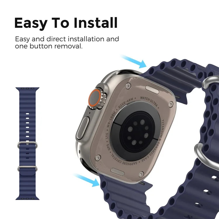 AHASTYLE WG102 for Apple Watch Series 9 8 7 41mm / 6 5 4 SE (2023) SE (2022) SE 40mm / 3 2 1 38mm Silicone Watch Band