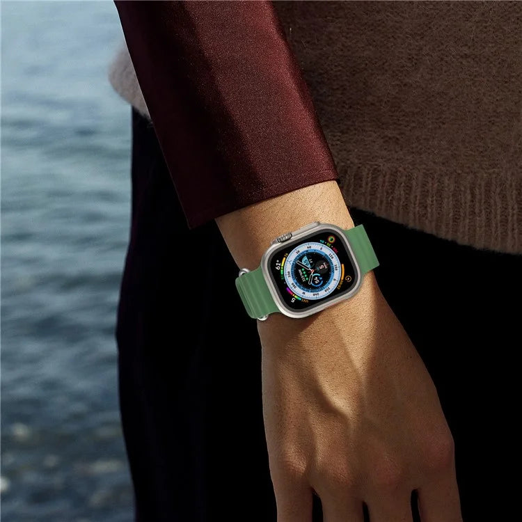 AHASTYLE WG102 for Apple Watch Series 9 8 7 41mm / 6 5 4 SE (2023) SE (2022) SE 40mm / 3 2 1 38mm Silicone Watch Band