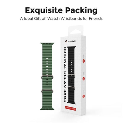 AHASTYLE WG102 for Apple Watch Series 9 8 7 41mm / 6 5 4 SE (2023) SE (2022) SE 40mm / 3 2 1 38mm Silicone Watch Band