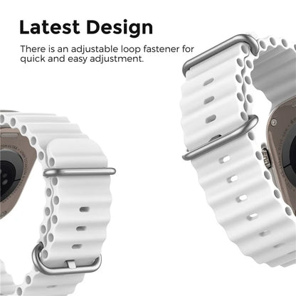 AHASTYLE WG102 for Apple Watch Series 9 8 7 41mm / 6 5 4 SE (2023) SE (2022) SE 40mm / 3 2 1 38mm Silicone Watch Band
