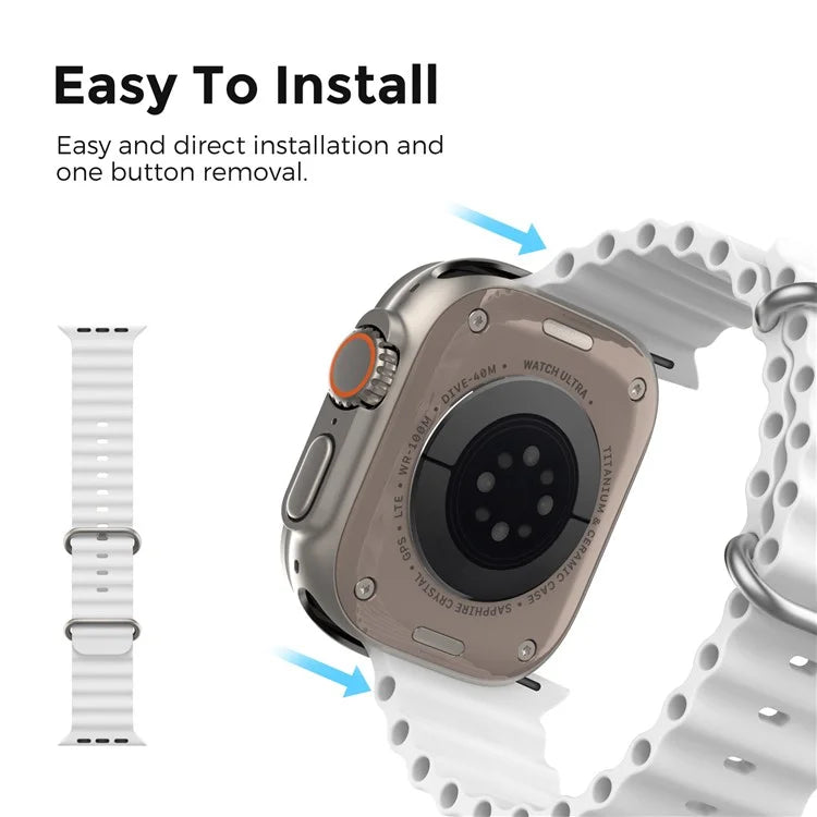 AHASTYLE WG102 for Apple Watch Series 9 8 7 41mm / 6 5 4 SE (2023) SE (2022) SE 40mm / 3 2 1 38mm Silicone Watch Band