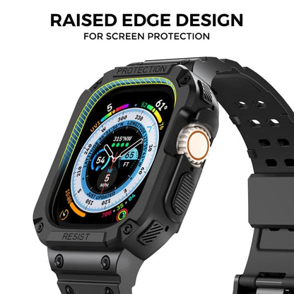 AHASTYLE WG106 For Apple Watch Series 9 8 7 41mm / 6 5 4 SE (2023) SE (2022) SE 40mm / 3 2 1 38mm Matte TPU Wristbands with Case