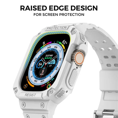 AHASTYLE WG106 For Apple Watch Series 9 8 7 41mm / 6 5 4 SE (2023) SE (2022) SE 40mm / 3 2 1 38mm Matte TPU Wristbands with Case