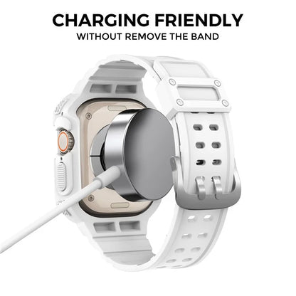 AHASTYLE WG106 For Apple Watch Series 9 8 7 41mm / 6 5 4 SE (2023) SE (2022) SE 40mm / 3 2 1 38mm Matte TPU Wristbands with Case