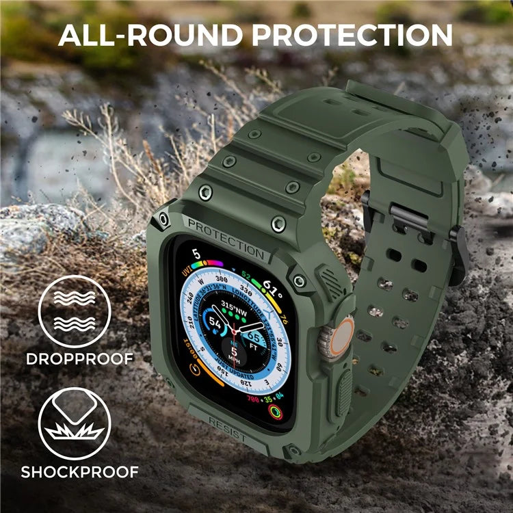 AHASTYLE WG106 for Apple Watch Series 9 8 7 45mm / 6 5 4 SE (2022) SE (2023) SE 44mm / 3 2 1 42mm TPU Watch Band