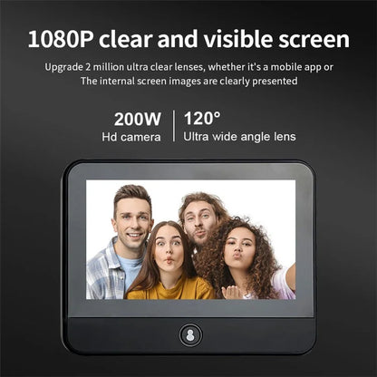S50 4.3 inch Monitor Video Viewer Door Bell WiFi Night Vision Camera Smart Peephole