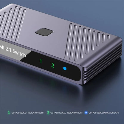 Q802 8K HD Video Splitter HDR 2 In 1 Out Mirror Screens Video Transfer Adapter