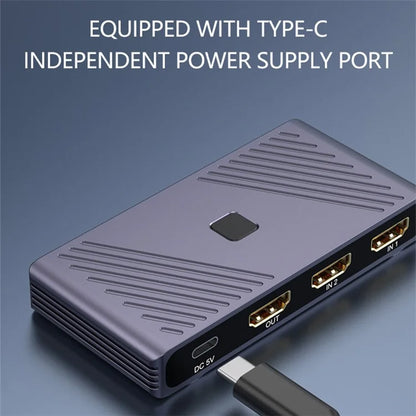Q802 8K HD Video Splitter HDR 2 In 1 Out Mirror Screens Video Transfer Adapter