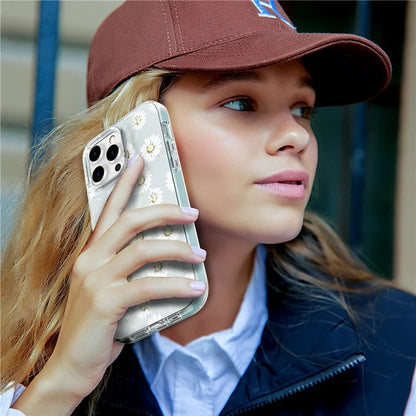 AHASTYLE WE13 For iPhone 14 Pro Max Case Pattern IMD PC+TPU Phone Cover Built-In Screen Protector