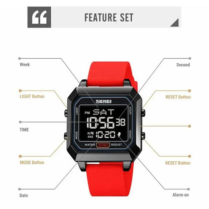 SKMEI 2150 Children Luminous Electronic Watch 30m Waterproof Outdoor Wrist Watch