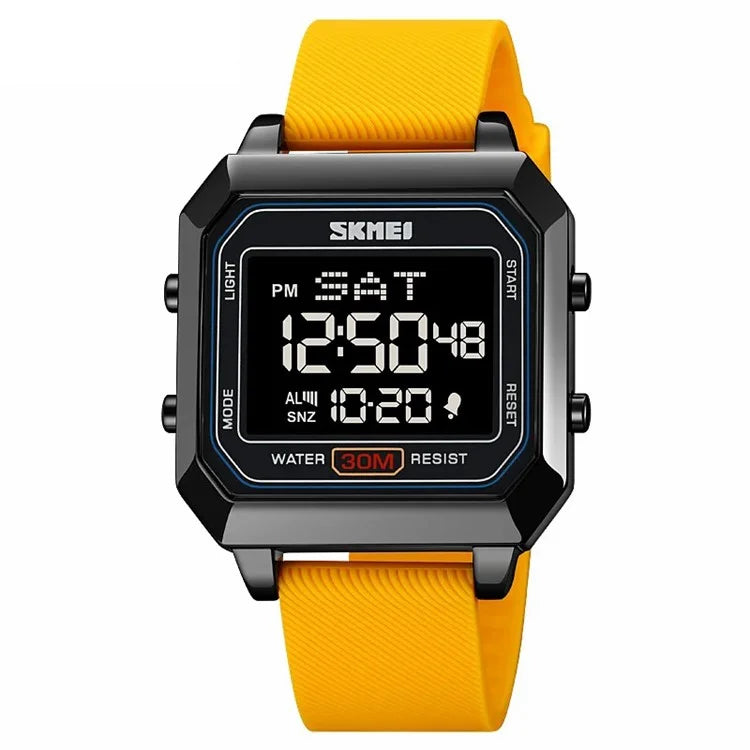 SKMEI 2150 Children Luminous Electronic Watch 30m Waterproof Outdoor Wrist Watch / Yellow