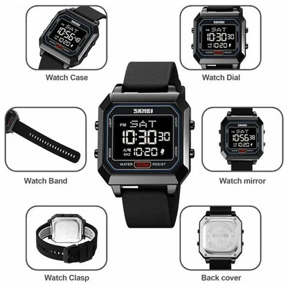 SKMEI 2150 Children Luminous Electronic Watch 30m Waterproof Outdoor Wrist Watch