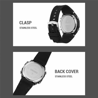 SKMEI 2209 Outdoor Sports Watch Student Waterproof Pedometer Compass Electronic Watch