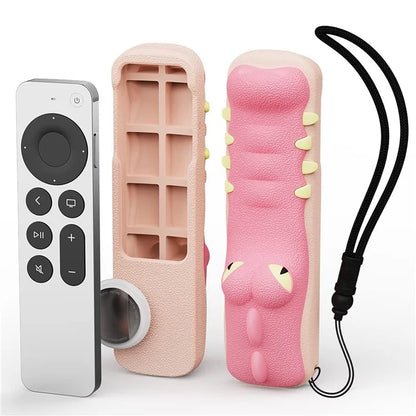 AHASTYLE PT154 Silicone Case for Apple 4K TV Gen 6 / Gen 7 Remote Cartoon Crocodile Protective Cover