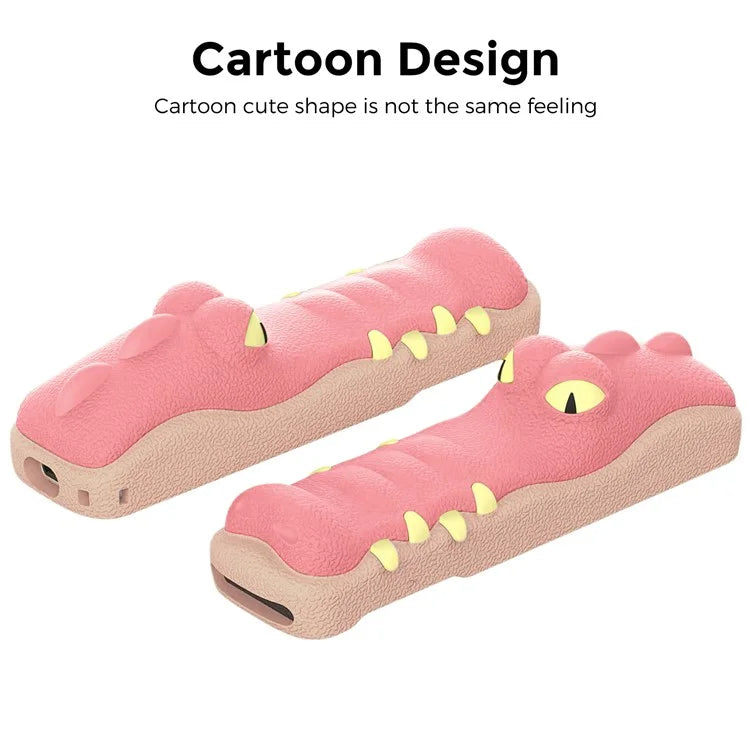 AHASTYLE PT154 Silicone Case for Apple 4K TV Gen 6 / Gen 7 Remote Cartoon Crocodile Protective Cover