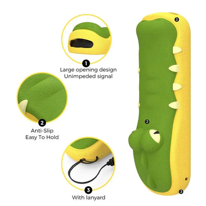 AHASTYLE PT154 Silicone Case for Apple 4K TV Gen 6 / Gen 7 Remote Cartoon Crocodile Protective Cover