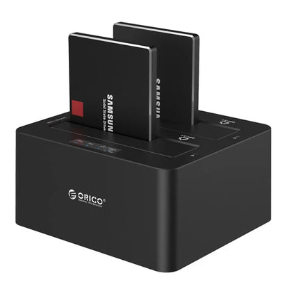 ORICO 2-Bay USB 3.0 Hard Drive Docking Station for 2.5/3.5 inch HDD/SSD with Clone Function (6629US3-C)