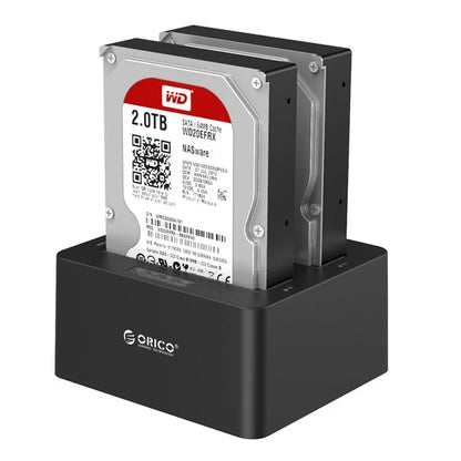ORICO 2-Bay USB 3.0 Hard Drive Docking Station for 2.5/3.5 inch HDD/SSD with Clone Function (6629US3-C)