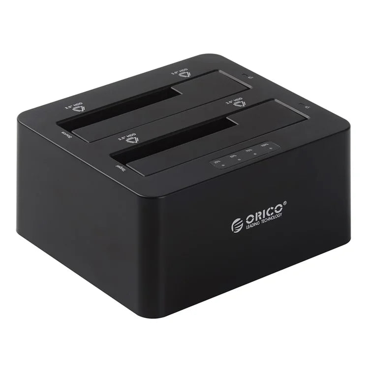 ORICO 2-Bay USB3.0 Hard Drive Docking Dock Station for 2.5/3.5 inch HDD/SSD with Clone Function (6629US3-C)