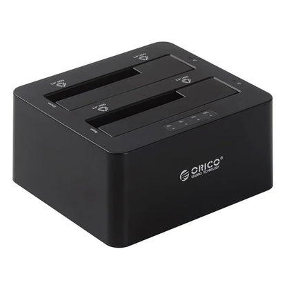 ORICO 2-Bay USB3.0 Hard Drive Docking Dock Station for 2.5/3.5 inch HDD/SSD with Clone Function (6629US3-C)