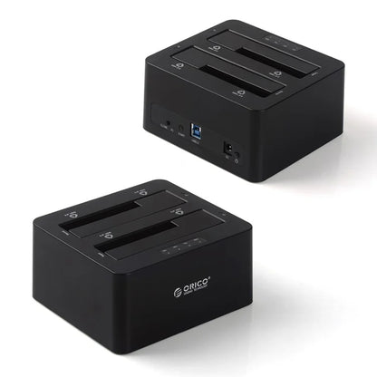 ORICO 2-Bay USB3.0 Hard Drive Docking Dock Station for 2.5/3.5 inch HDD/SSD with Clone Function (6629US3-C)