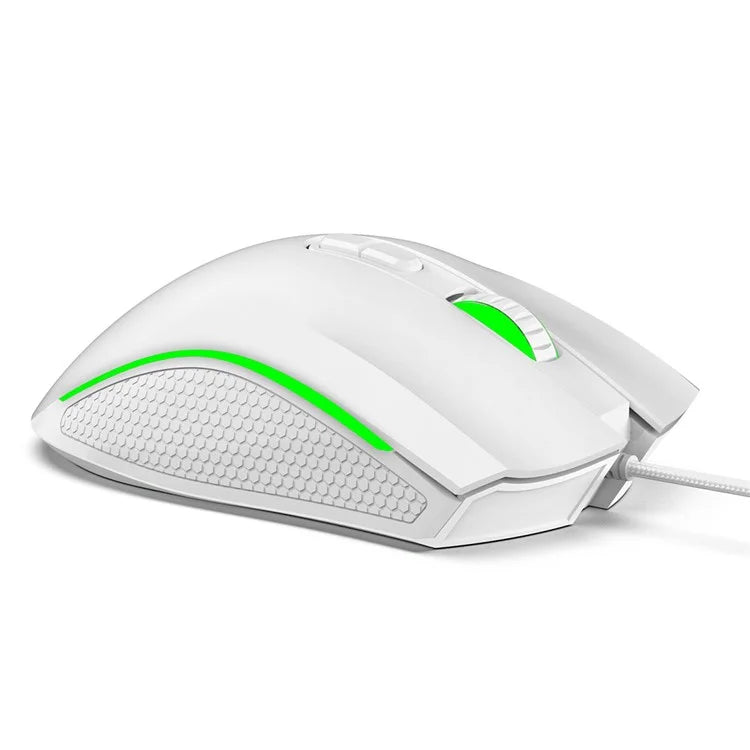 HXSJ A869 USB Wired Gaming Mouse 3200DPI Colorful Light Computer Laptop Mice