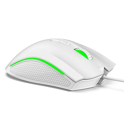 HXSJ A869 USB Wired Gaming Mouse 3200DPI Colorful Light Computer Laptop Mice