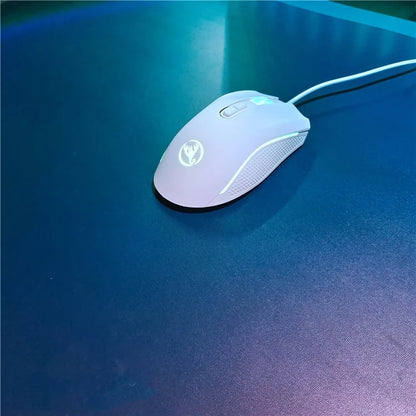 HXSJ A869 USB Wired Gaming Mouse 3200DPI Colorful Light Computer Laptop Mice