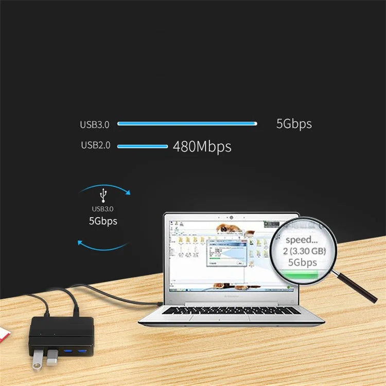 ORICO H4928-U3 Super Speed 4-Port USB3.0 Hub for Windows XP / Vista / 7 / 8 / 10 / Linux / Mac OS