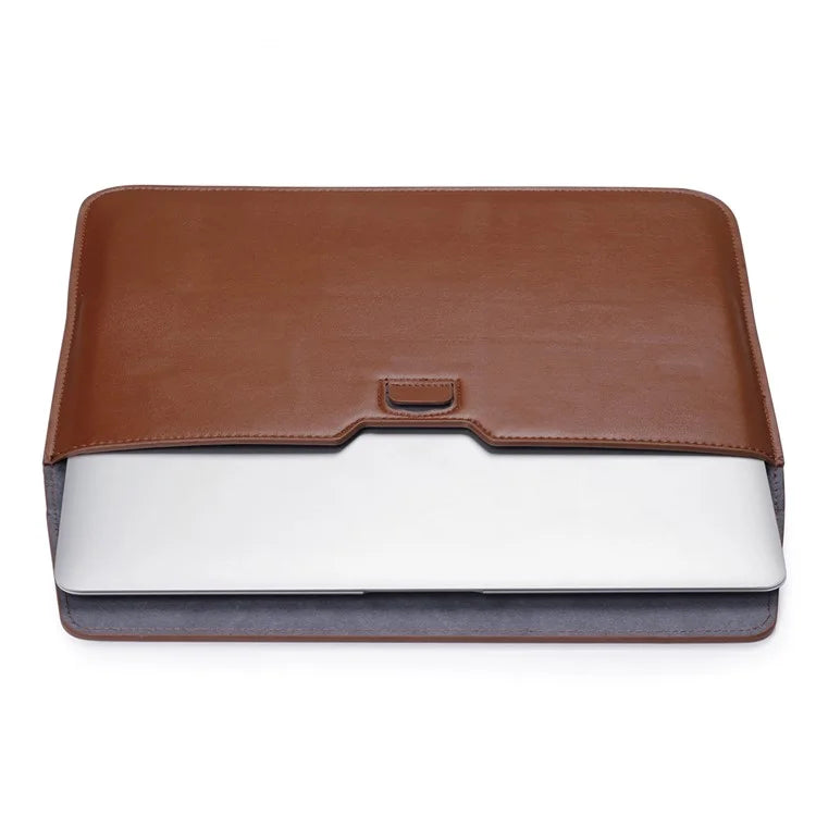 Business Envelope Style Leather Sleeve Bag for Macbook Pro 15.4 inch with Retina Display