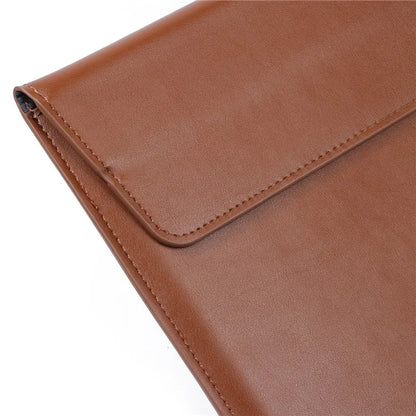 Business Envelope Style Leather Sleeve Bag for Macbook Pro 15.4 inch with Retina Display