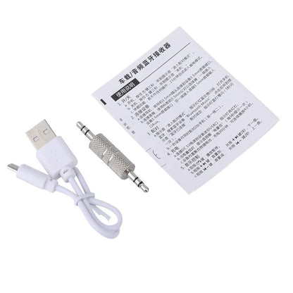 Wireless Bluetooth 4.2 Audio Adapter 3.5mm with Clip Design for Car Stereo Audio System Headphone Speaker Earbuds