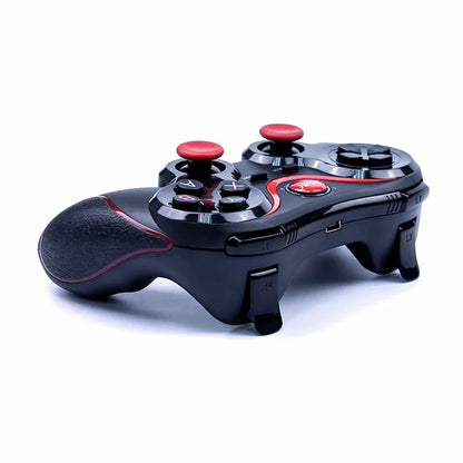 C8S Wireless Bluetooth Game Controller Gamepad Joystick for iOS Android Etc with Phone Clamp Holder