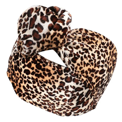 FD066 Wire Headband Adjustable Pattern Print Wired Hair Tie Head Scarf
