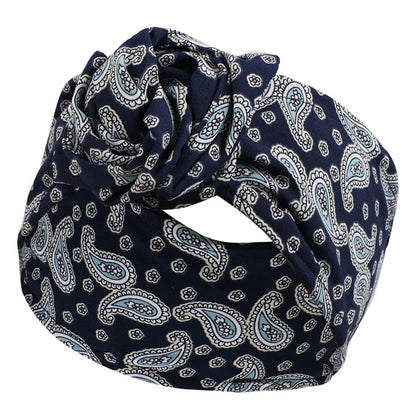 FD066 Wire Headband Adjustable Pattern Print Wired Hair Tie Head Scarf