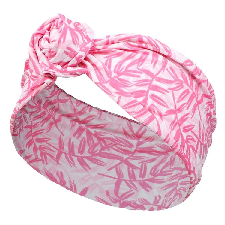 FD066 Wire Headband Adjustable Pattern Print Wired Hair Tie Head Scarf