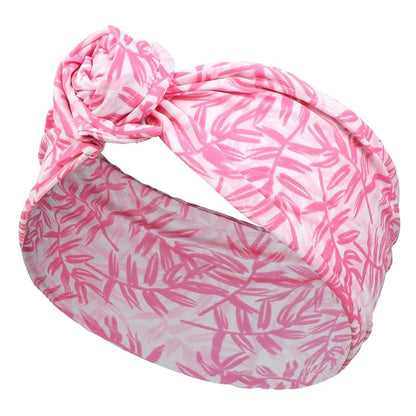 FD066 Wire Headband Adjustable Pattern Print Wired Hair Tie Head Scarf
