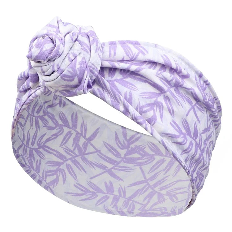 FD066 Wire Headband Adjustable Pattern Print Wired Hair Tie Head Scarf