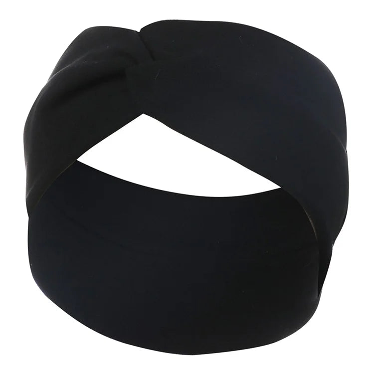 FD089 Solid Color Autumn Winter Wide Headband Women Sports Face Washing Hair Band