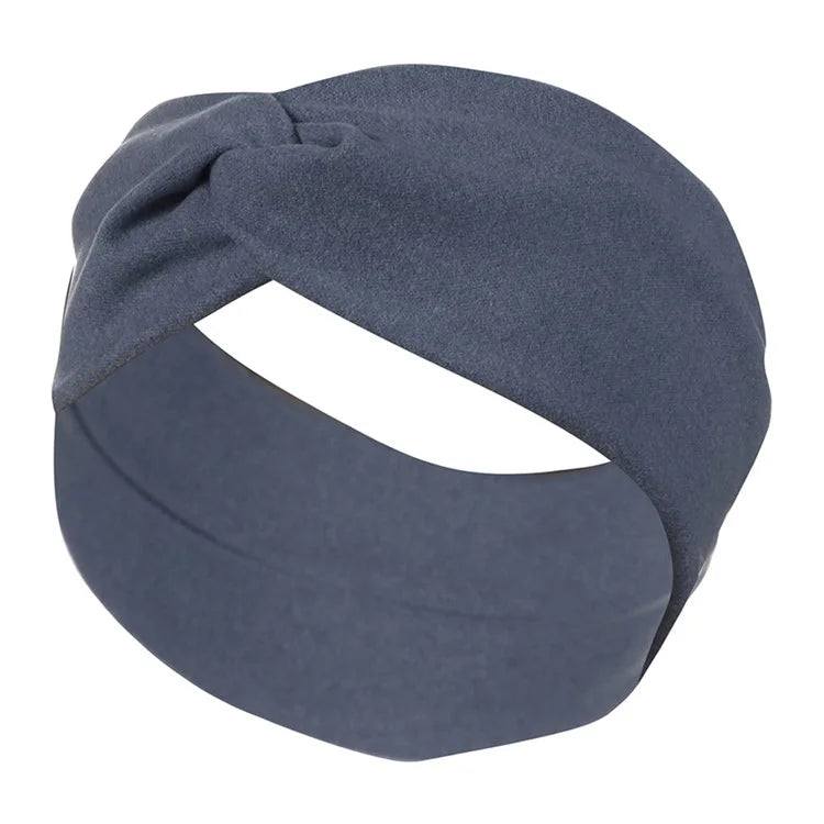 FD089 Solid Color Autumn Winter Wide Headband Women Sports Face Washing Hair Band