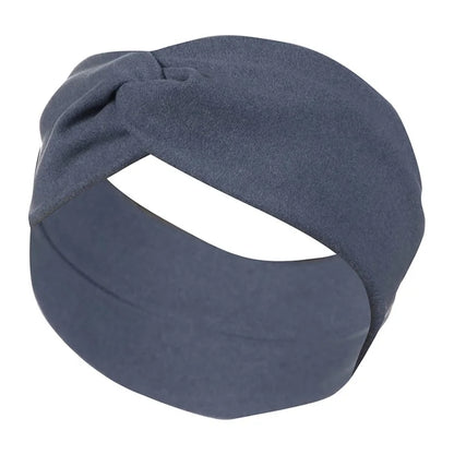 FD089 Solid Color Autumn Winter Wide Headband Women Sports Face Washing Hair Band