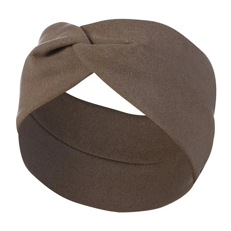 FD089 Solid Color Autumn Winter Wide Headband Women Sports Face Washing Hair Band